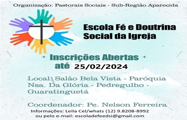 ESCOLA DE FÉ E DOUTRINA SOCIAL DA IGREJA