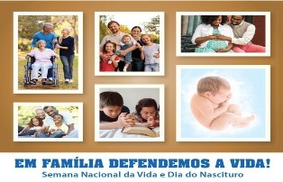 Em família celebramos a vida com alegria e esperança