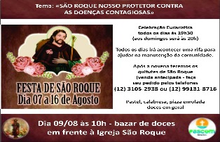 Paróquia de São Roque celebra padroeiro