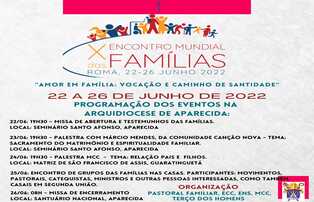 ENCONTRO DAS FAMÍLIAS NA ARQUIDIOCESE DE APARECIDA