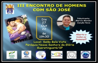 III ENCONTRO DE HOMENS COM SÃO JOSÉ