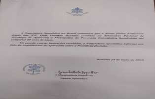 COMUNICADO DA NUNCIATURA APOSTÓLICA