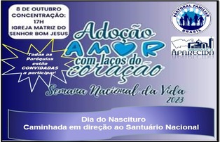 DIA DO NASCITURO - CAMINHADA EM DIREÇÃO AO SANTUÁRIO NACIONAL